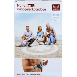 Bort ManuBasic Handgelenkbandage Schwarz S plus