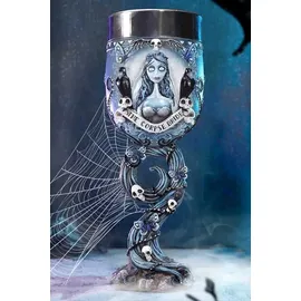 Nemesis Now Corpse Bride Kelch Emily 21 cm - Blau/Silber/Schwarz