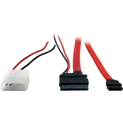 Inter-Tech SATA-Kabel - Slimline SATA zu SATA, interne Stromversorgung, 2-polig