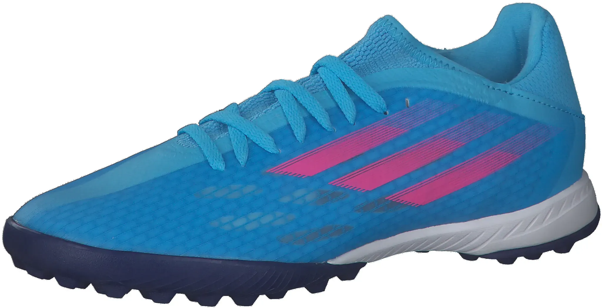 adidas Herren Fussballschuhe X SPEEDFLOW.3 TF GW7508 42 - Sky Rush/Team Shock Pink/Legacy Indigo - 42