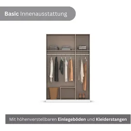 Rauch Wäscheschrank GAMMA 136 x 248 x 54 cm Alpinweiß