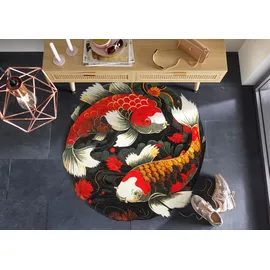 Wash+Dry Koi Couple 120 x 120 cm Bunt