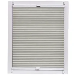 Büscher Sunlines Wabenplissee Lichtschutz 125 cm breit grau, 125x150 cm