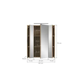 Möbel Kraft Ice 60 cm schwarz