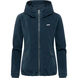 Ragwear Damen Cordjacke Übergangsjacke aus Kord mit Kapuze Dizzie Cordy YOUMODO Petrol Gr. S - S