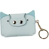 STERCULIA Pillendose zur Geburt, PU-Leder, Hellblau