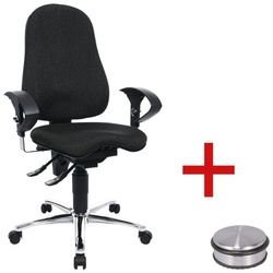 Topstar Bürostuhl »Sitness 10« (mit Armlehnen) inkl. GRATIS Türstopper »Disc« grau