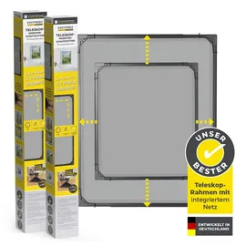 EasyMaxx Insektenschutzgitter Teleskop 2er-Set 80 x 100 cm Anthrazit
