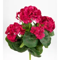 Seidenblumen Roß Geranie 32cm -ohne Topf- LM Kunstpflanzen Kunstblumen