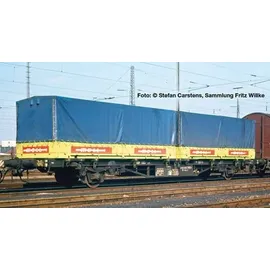 LILIPUT Containertragwagen Lgjs 571.1 440 4 668-1 mit 2 Wechselpritschen MOLL Spedition H0