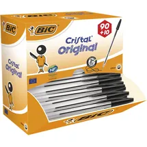 BIC Kugelschreiber Cristal Schwarz 0,4 mm 100 St.