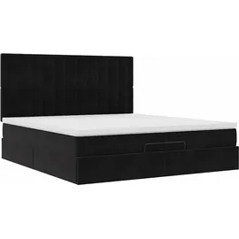 vidaXL Ottoman-Bett 200 x 200 cm Schwarz