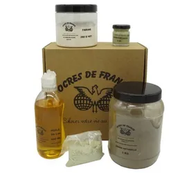 Ocres de  Holzschutzfarbe zur Eigenherstellung 5 l Set -...