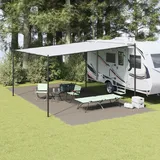 vidaXL Zeltteppich Hellgrau 800 x 400 cm Polyethylen, 42000204