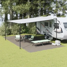 vidaXL Zeltteppich Hellgrau 800 x 400 cm Polyethylen, 42000204