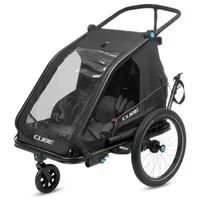 Cube Double CMPT Kinderanhänger schwarz 2026