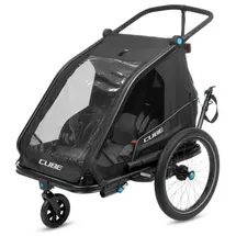 Cube Double CMPT Kinderanhänger schwarz 2026