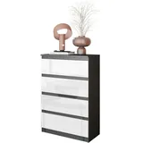 OEM Schubladenkommode 60 x 0 x 0 cm Anthrazit/Weiß