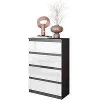 OEM Schubladenkommode 60 x 0 x 0 cm Anthrazit/Weiß