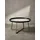 KADIMA DESIGN Couchtisch Rund Gold Glas 78 x 42 cm