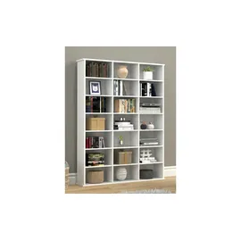 Möbel Kraft Megosa Standregal 105 x 19 x 136 cm Weiß