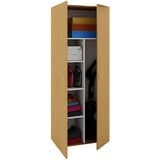 VCM Mehrzweckschrank Buchefarben ca. 70x178x40 cm