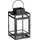 Mica decorations Laterne Storm Eisen Schwarz