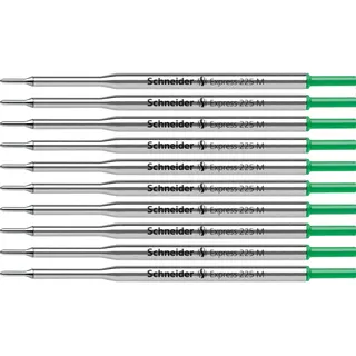 Schneider Express 225 M Kugelschreiber-Großraummine (dokumentenecht) 10er Packung grün