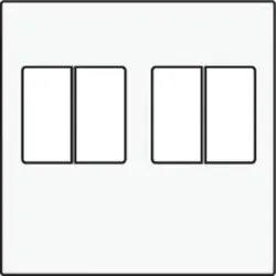 Niko Züblin 101-69701 Abdeckung für doppelten Lautsprecheranschluss, white 10169701
