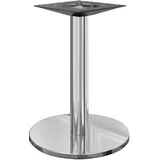 Bistro Tischgestell | Ø 45 cm | Säule: 7,6 x 72 cm | Edelstahl | Tischgestell Rund, Gastro Tischgestell