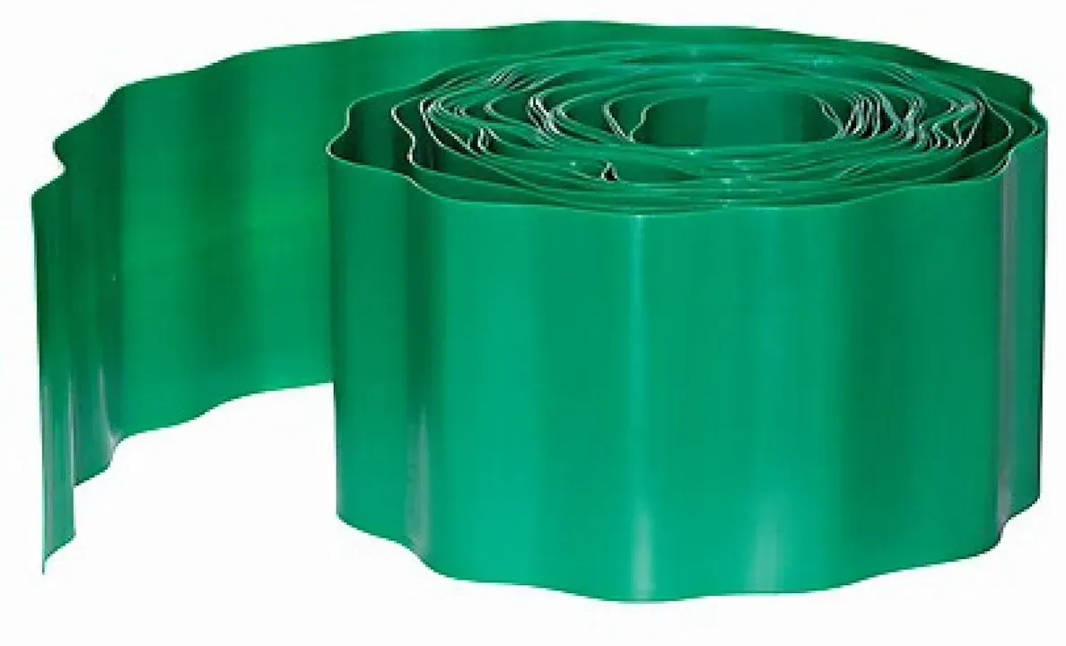 Proregal Rasenkante Linx | LxH 900x10 cm | Kunststoff | Abgerundete Kanten | Gleichmäßig gewellte Form