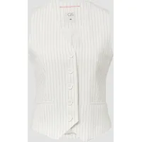 QS - Nadelstreifen-Weste, Damen, creme, 38