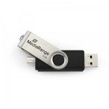 MediaRange MR932-2 32 GB USB Type-A - Micro-USB 2.0 Schwarz, Silber