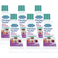 Dr. Beckmann Fleckenteufel Obst & Getr??nke | Spezialfleckentferner gegen Rotwein-Flecken, Kaffeeflecken, u.v.m. | 6x 50 ml