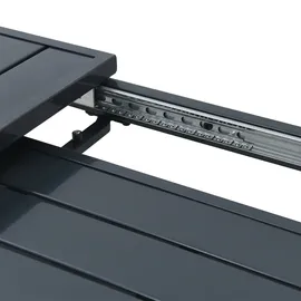 vidaXL Ausziehtisch 180 x 80 x 76 cm Anthrazit