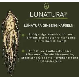 Lunatura Ginseng fermentiert Kapseln 60 St.