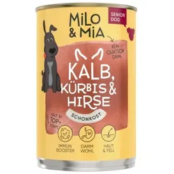 Milo & Mia Kalb, Kürbis & Hirse 6x400 g