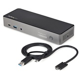 Startech StarTech.com USB-C USB-A Dock - Hybrid Universal Triple Monitor Laptop Docking Station DP & HDMI 4K 60 Hz - 85W PD, GbE (DK31C3HDPDUE)