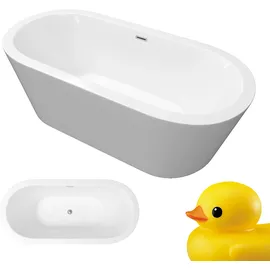 Tronitechnik Piperi freistehende Badewanne 168 x 80 x 55 cm (210 l)