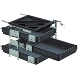 Hettich Container-Set Stahl 730 mm schwarz