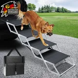 Hundetreppe Auto klappbar höhenverstellbar bis 80kg für große Hunde