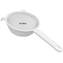 Sieb Teesieb Küchensieb Mehlsieb Seiher Puderzuckersieb Filter Kunststoff 14 cm