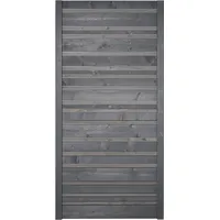 BM Massivholz BM Serie TYP 223 Grundelement, 90 x 180cm, Fichte Basaltgrau/Hellgrau