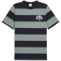 Puma Class Striped Tee T-Shirts, Green Moon,