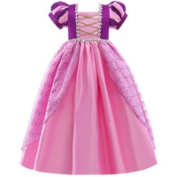 Lito Angels Prinzessin Rapunzel Kostüm Kleid für Kinder Mädchen Verkleidung Outfit Größe 4-5 Jahre 110, Violett Rosa