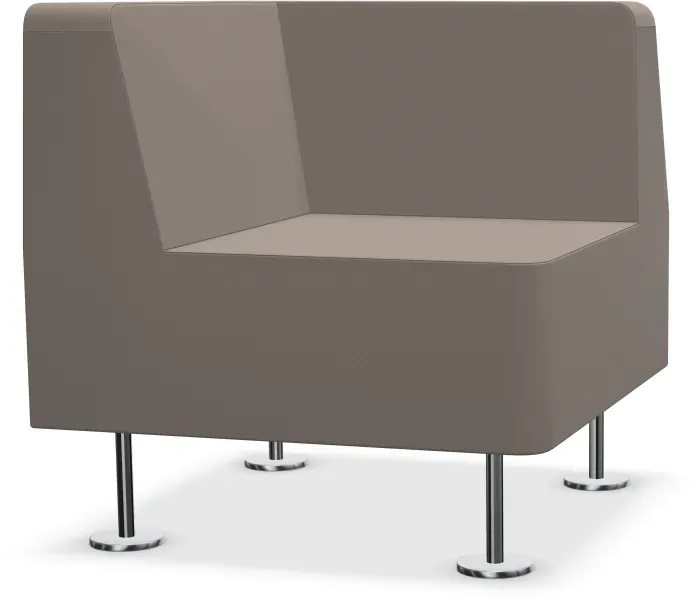 Profim Wall In 30 Sessel mit drei Trennwänden frei konfigurierbar