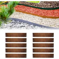 Green split 10er Set Rasenkante Cortenstahl 120 cm lang,