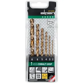 alpen-Maykestag Bohrer-Kassetten Set HSS Cobalt Grip TM 6 6-tlg. Ø 2,00-8,00 mm