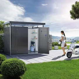 Biohort HighLine H2 2,75 x 1,95 m dunkelgrau-metallic Doppeltür