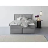 Collection AB Boxbett Athena, wahlweise mit Bettkasten" inkl. Topper bei Ausführung mit Matzratze, in Härtgraden H2, H3, H4, grau